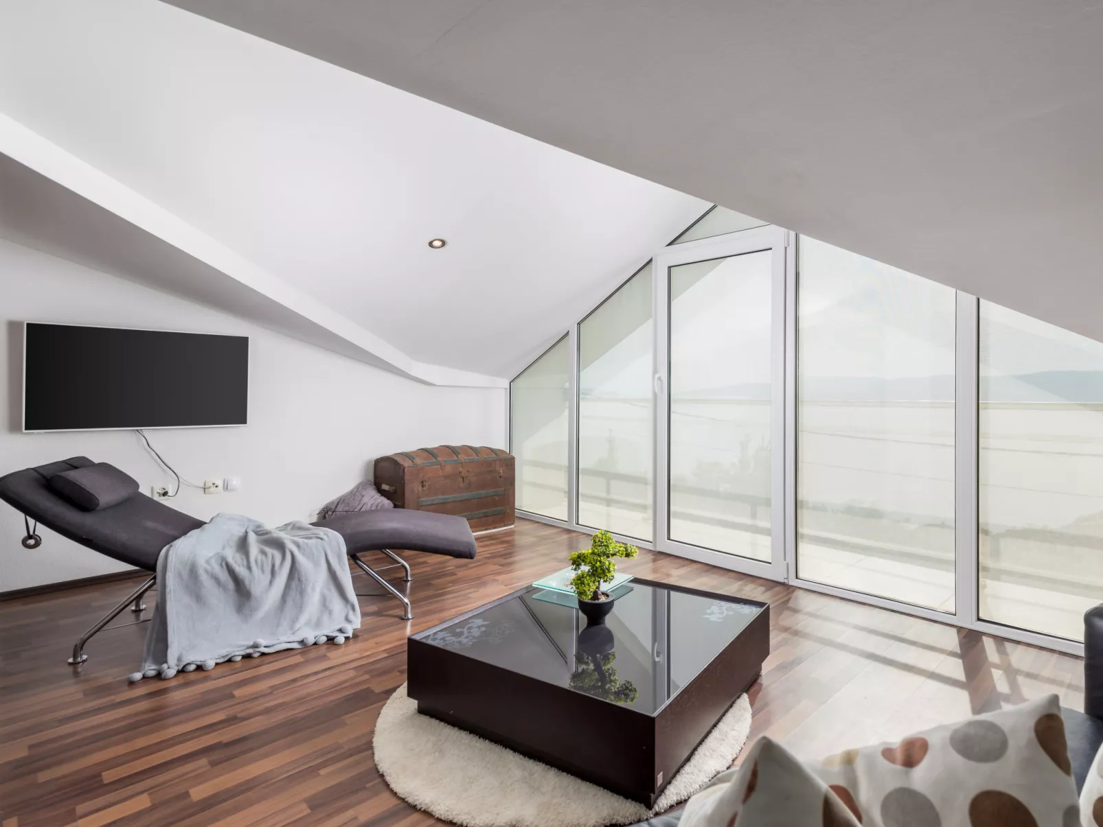 Villa sunset view-Inside