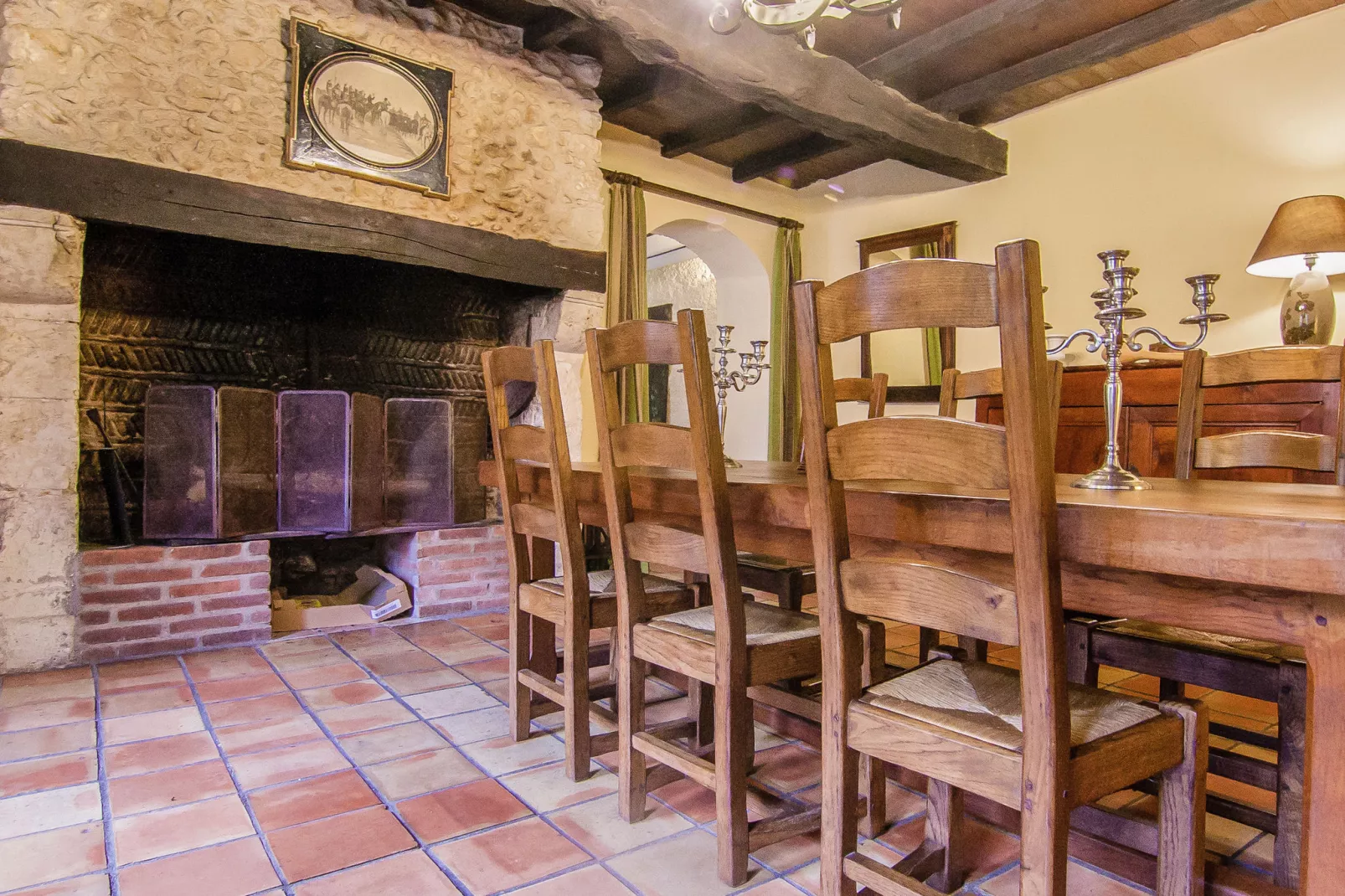 Métairie du Vignaud 16P-Dining room