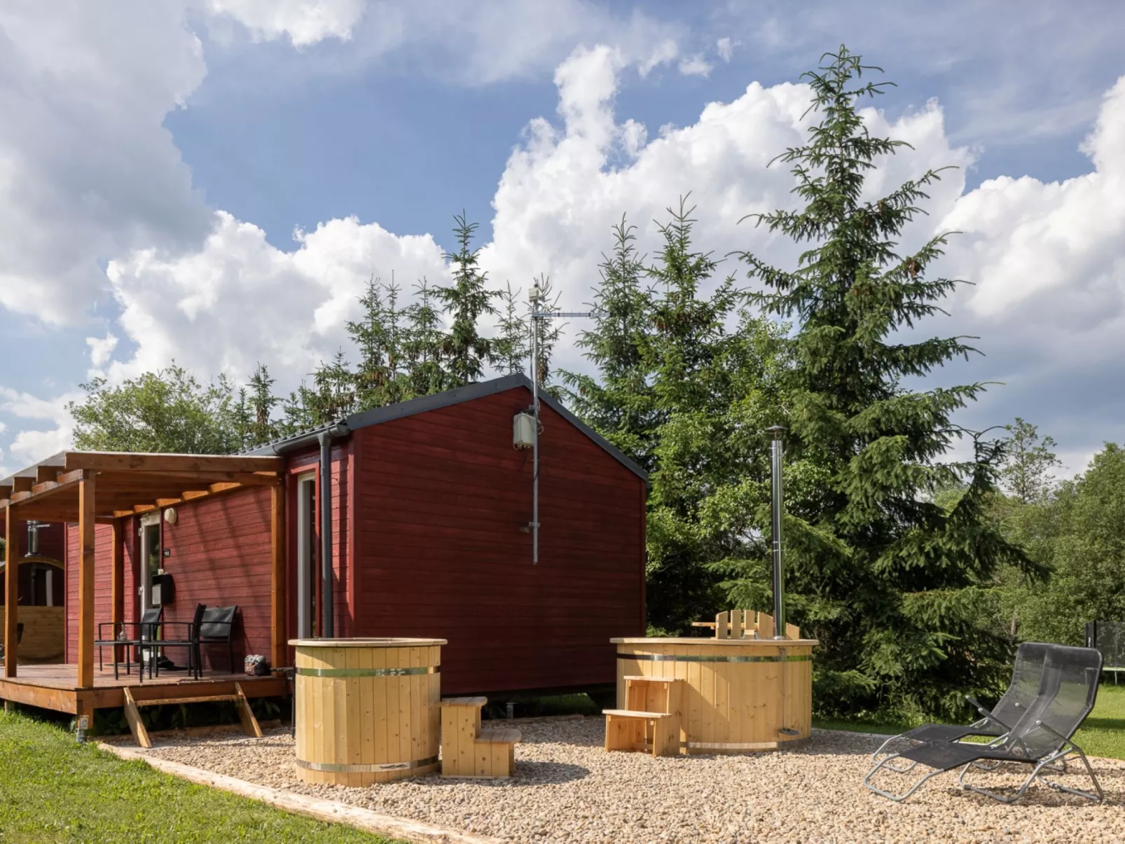 Pod Liščím kopcem 2+2 hot tube-Outside