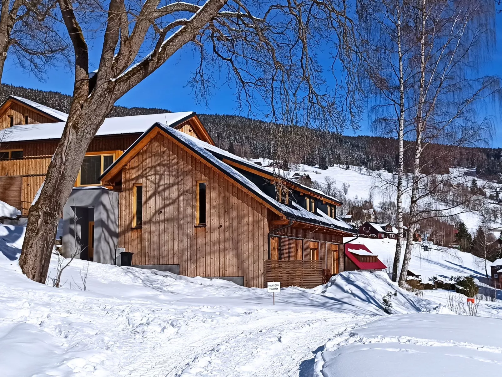 Ski-In Ski-Out Mountain Duplex Portášky3-Outside