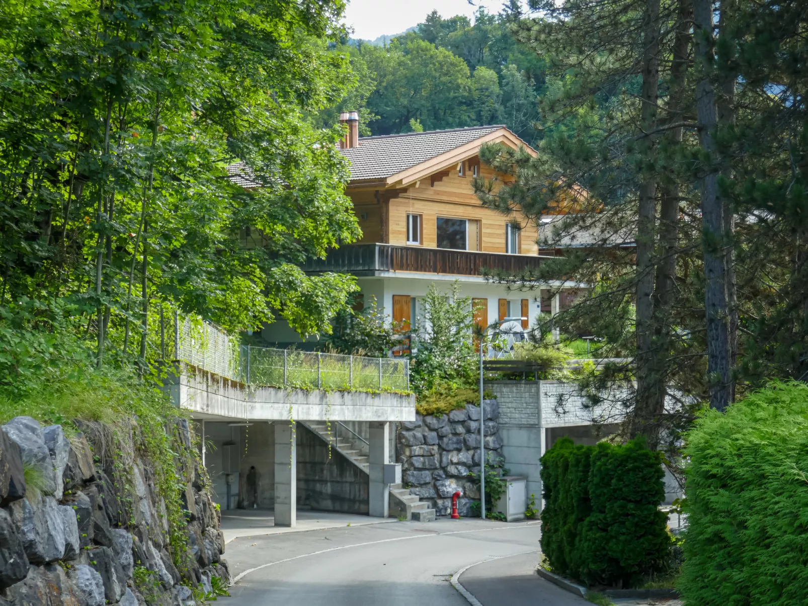 Chalet Holzwurm-Draußen