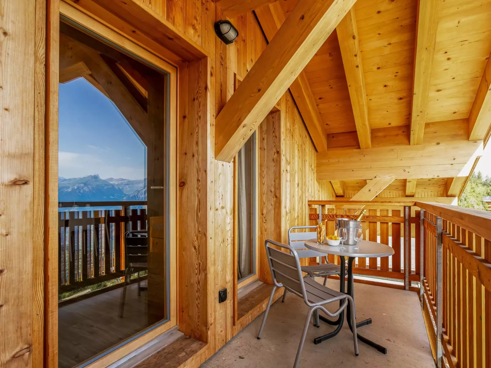 T-Resort La Tzoumaz 4p8 vue vallée-Draußen