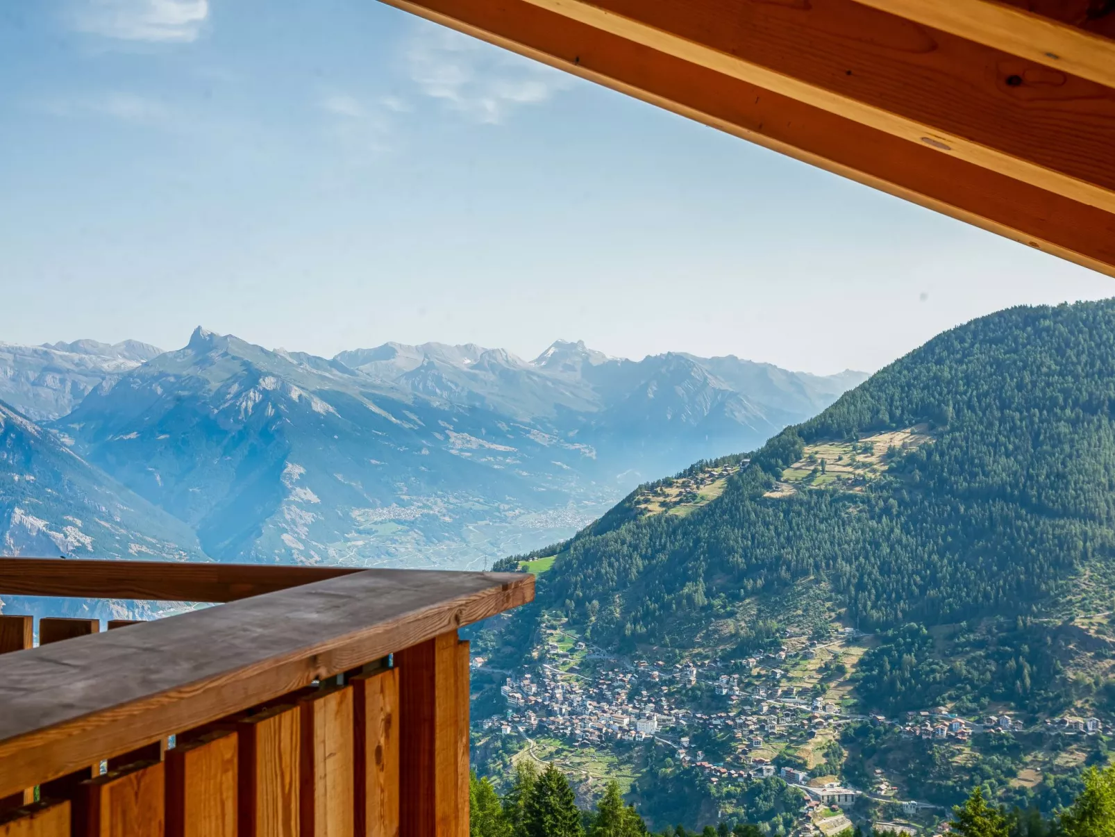 T-Resort La Tzoumaz 4p8 vue vallée-Draußen