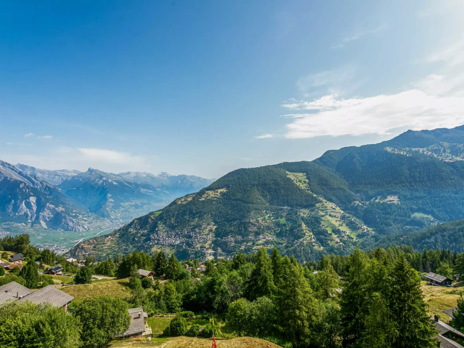 T-Resort La Tzoumaz 4p8 vue vallée-Draußen
