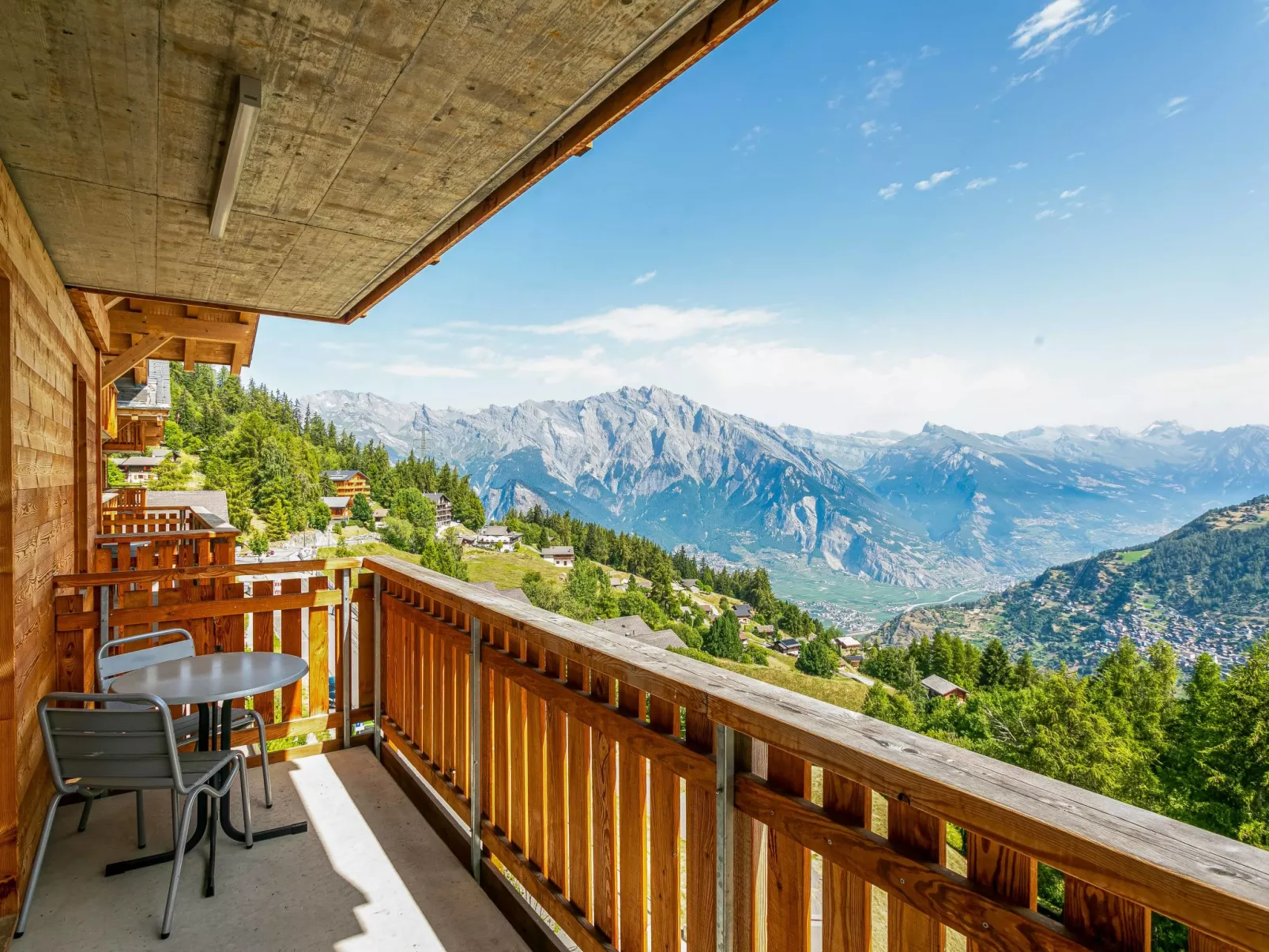 T-Resort La Tzoumaz 3p6 vue vallée-Draußen