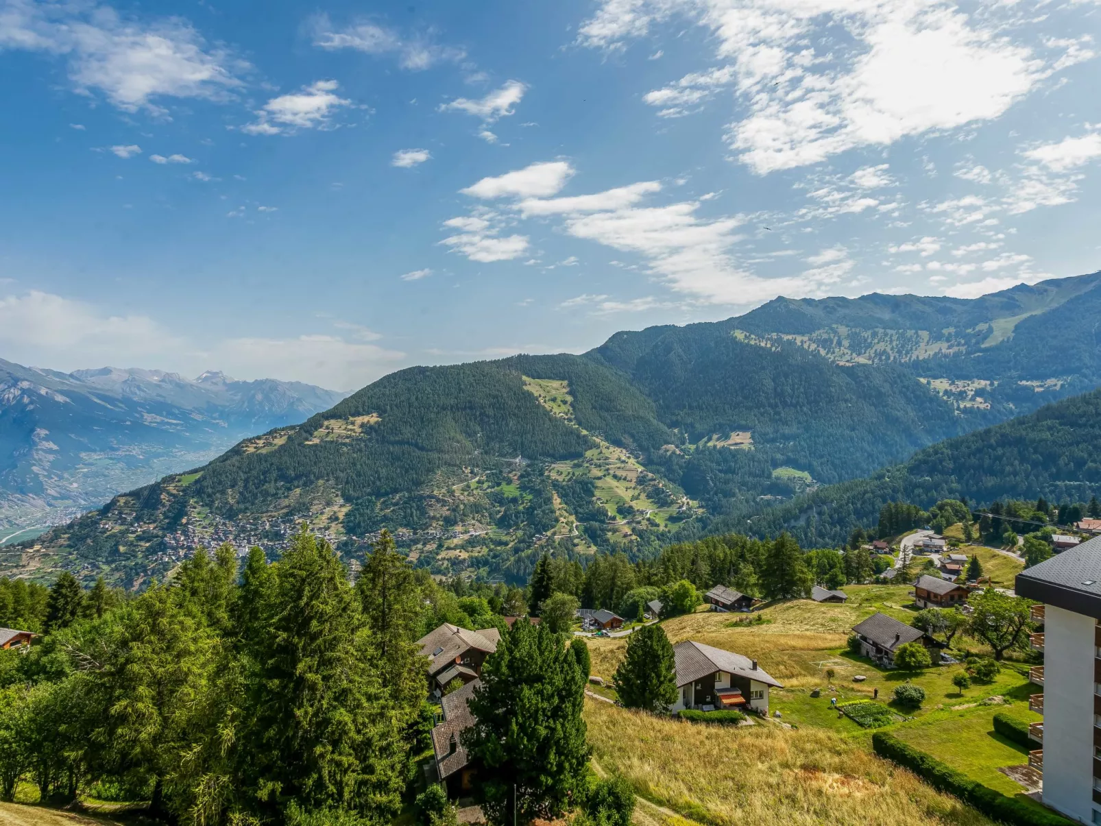 T-Resort La Tzoumaz 3p6 vue vallée-Draußen