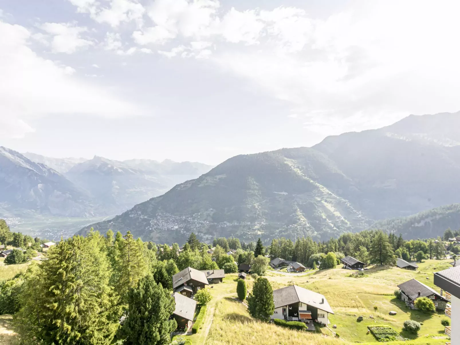 T-Resort La Tzoumaz 2p4 vue vallée-Draußen