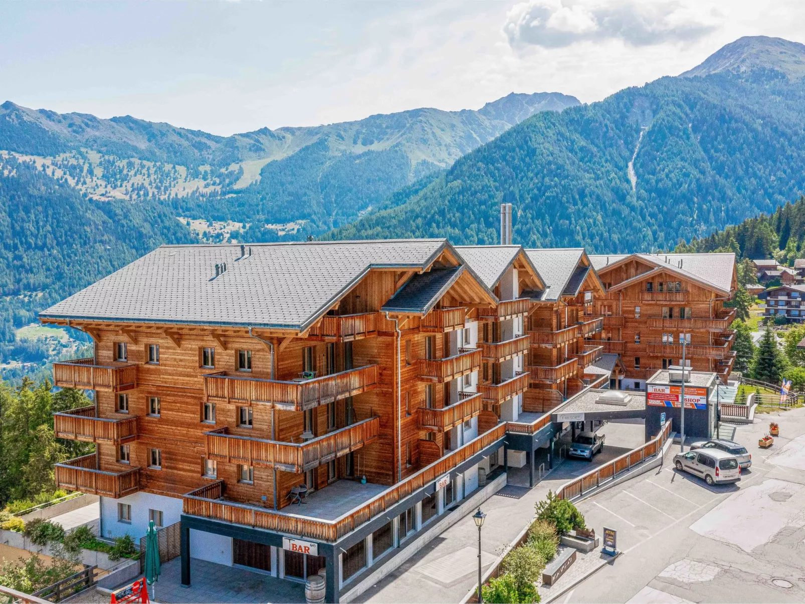 T-Resort La Tzoumaz 2p4 vue vallée-Draußen