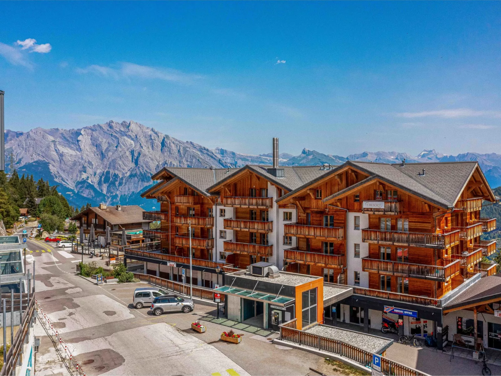 T-Resort La Tzoumaz 2p4 vue vallée-Draußen