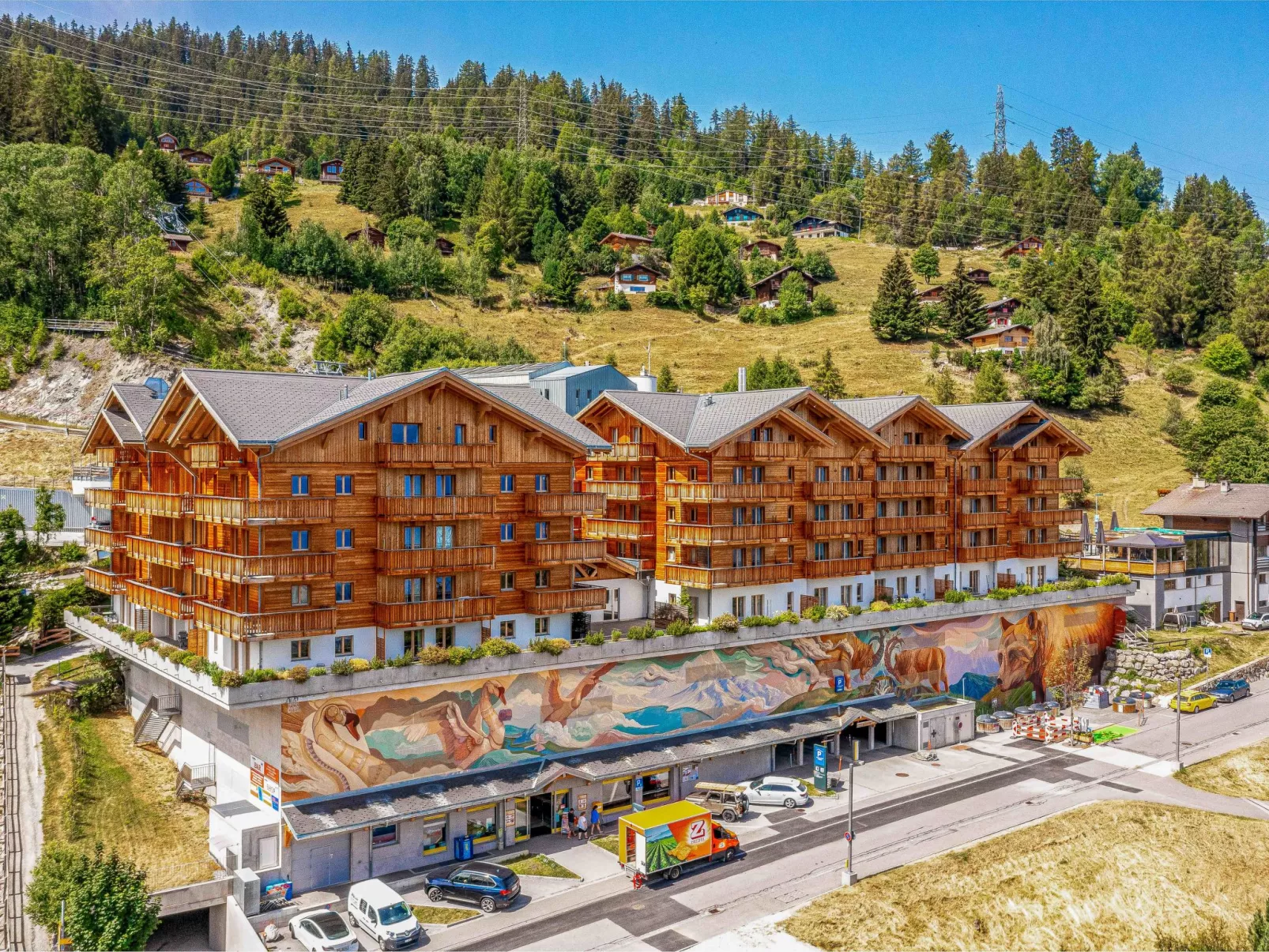 T-Resort La Tzoumaz 2p4 vue vallée-Draußen
