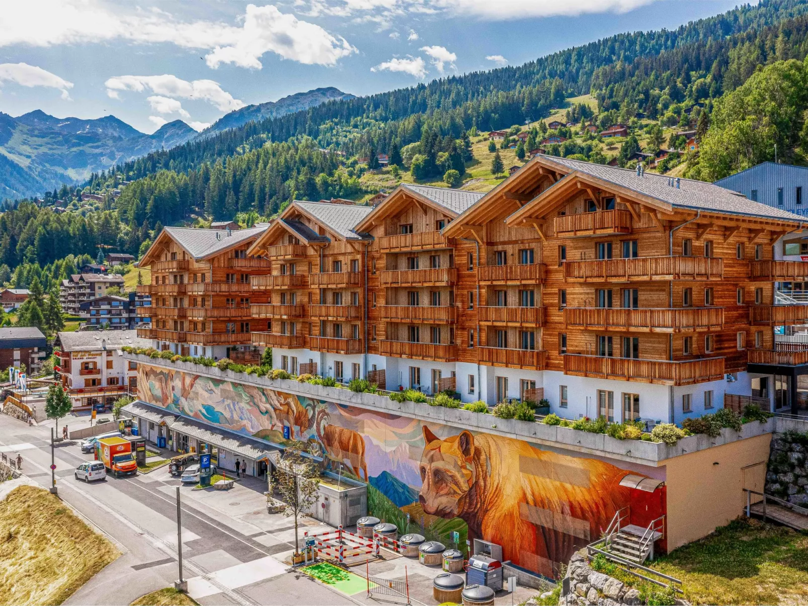 T-Resort La Tzoumaz 2p4 vue vallée-Draußen