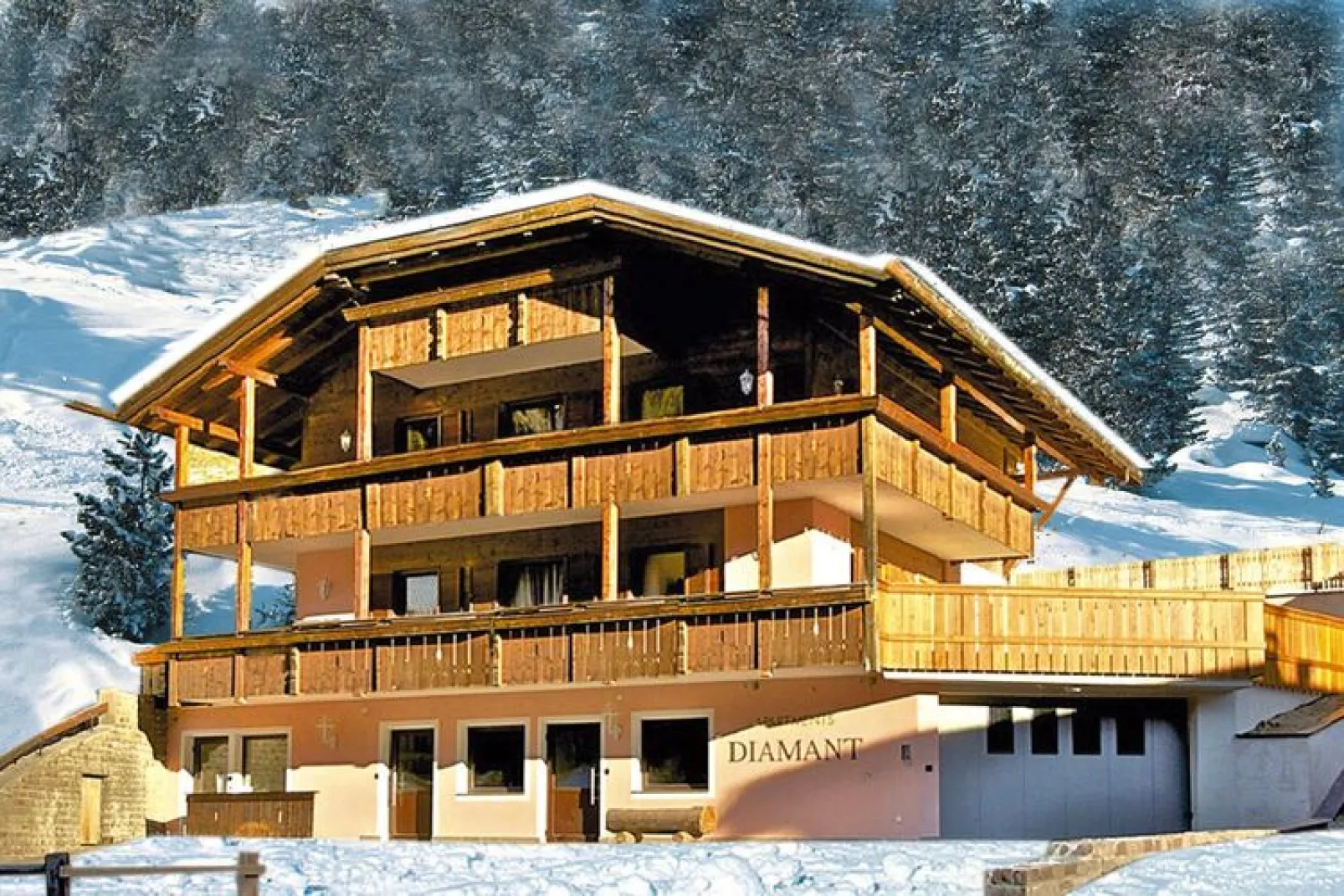 Apartments Diamant - B - 3 Personen-Exterior winter