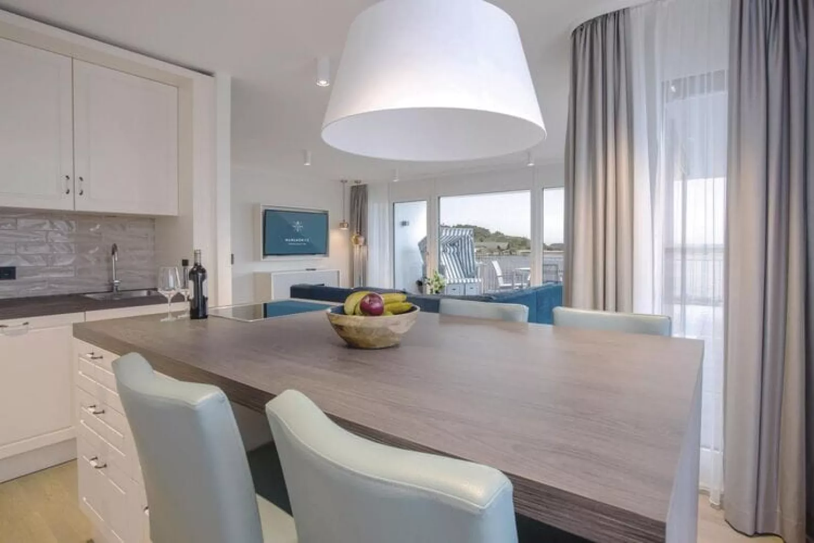 Apartments im MAREMÜRITZ Yachthafen Resort & Spa / Anker Penthouse Suite 2 Personen-Kitchen