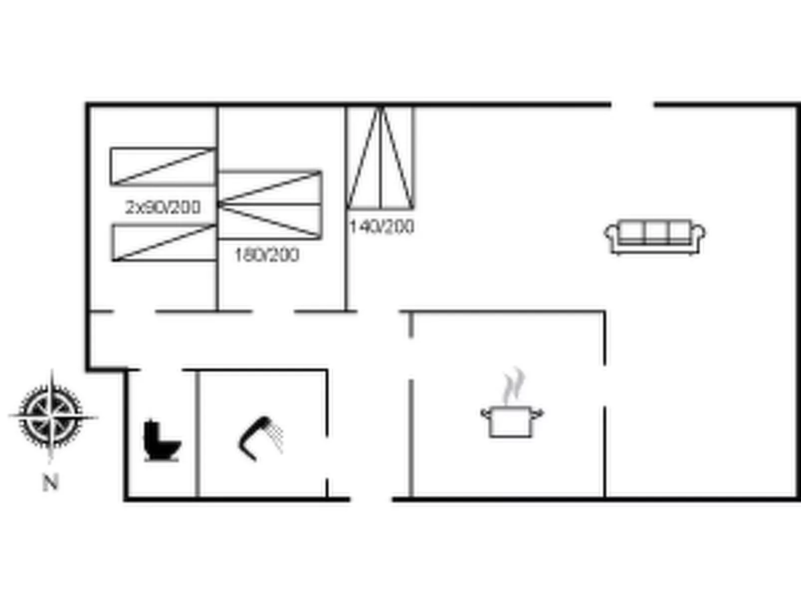 "Ellanor" - 1.4km from the sea-Inside
