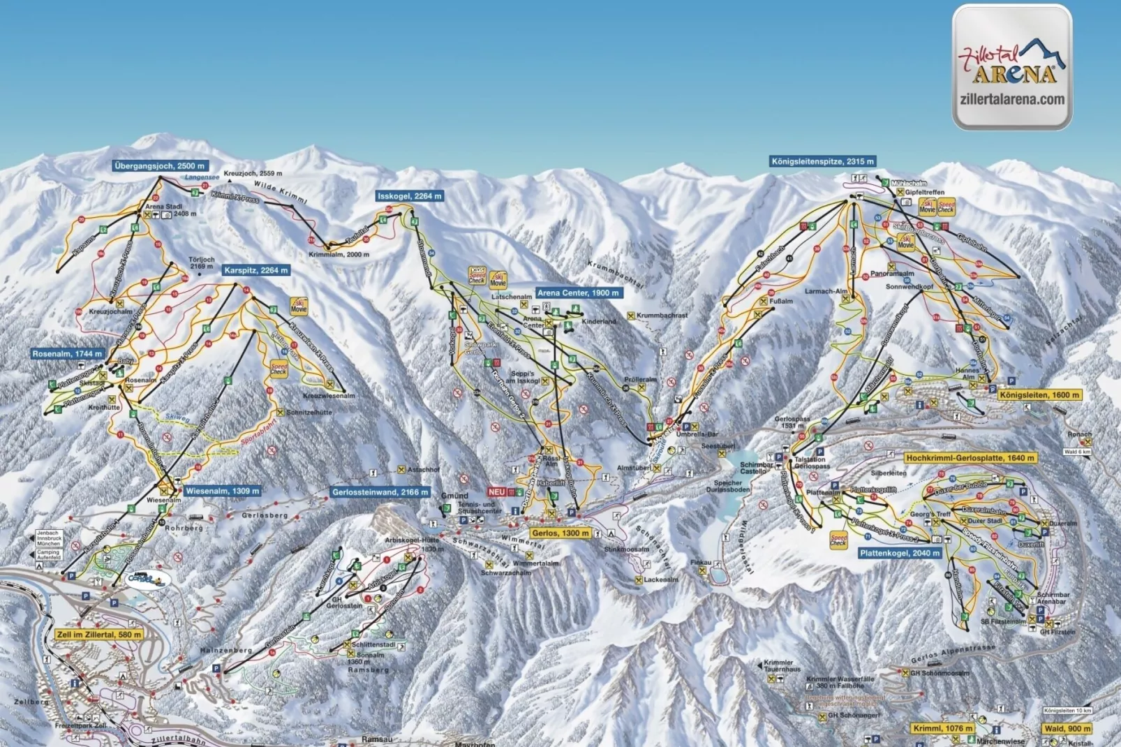 Chalet Trattenbach-Gebiet Winter 1 km