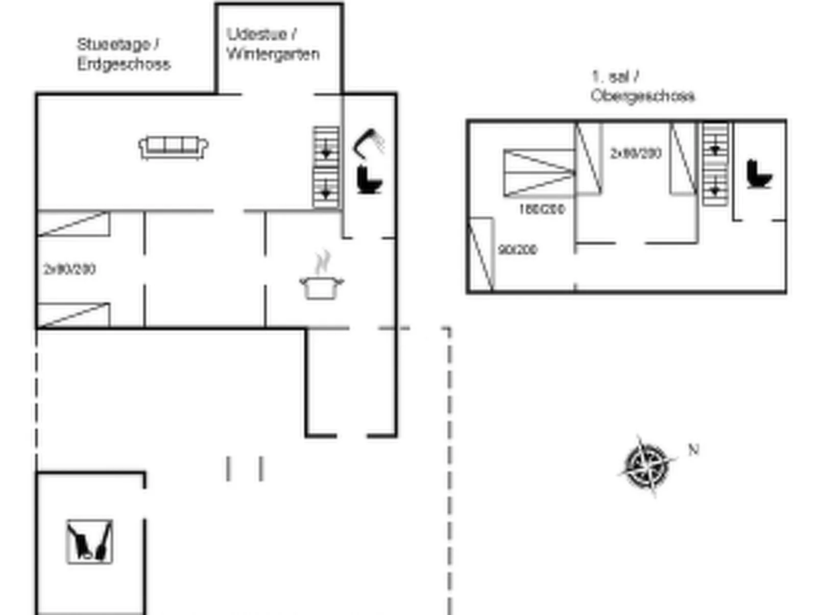 "Merete" - 50m from the sea-Inside