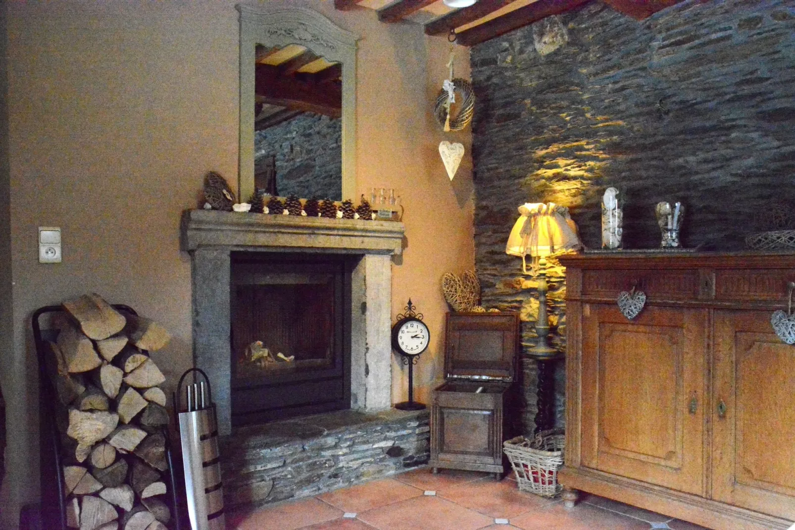 Au Coeur de Champlon-Wohnzimmer