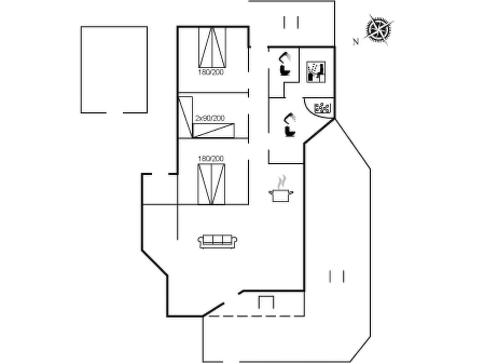 "Swanhild" - 900m from the sea-Inside