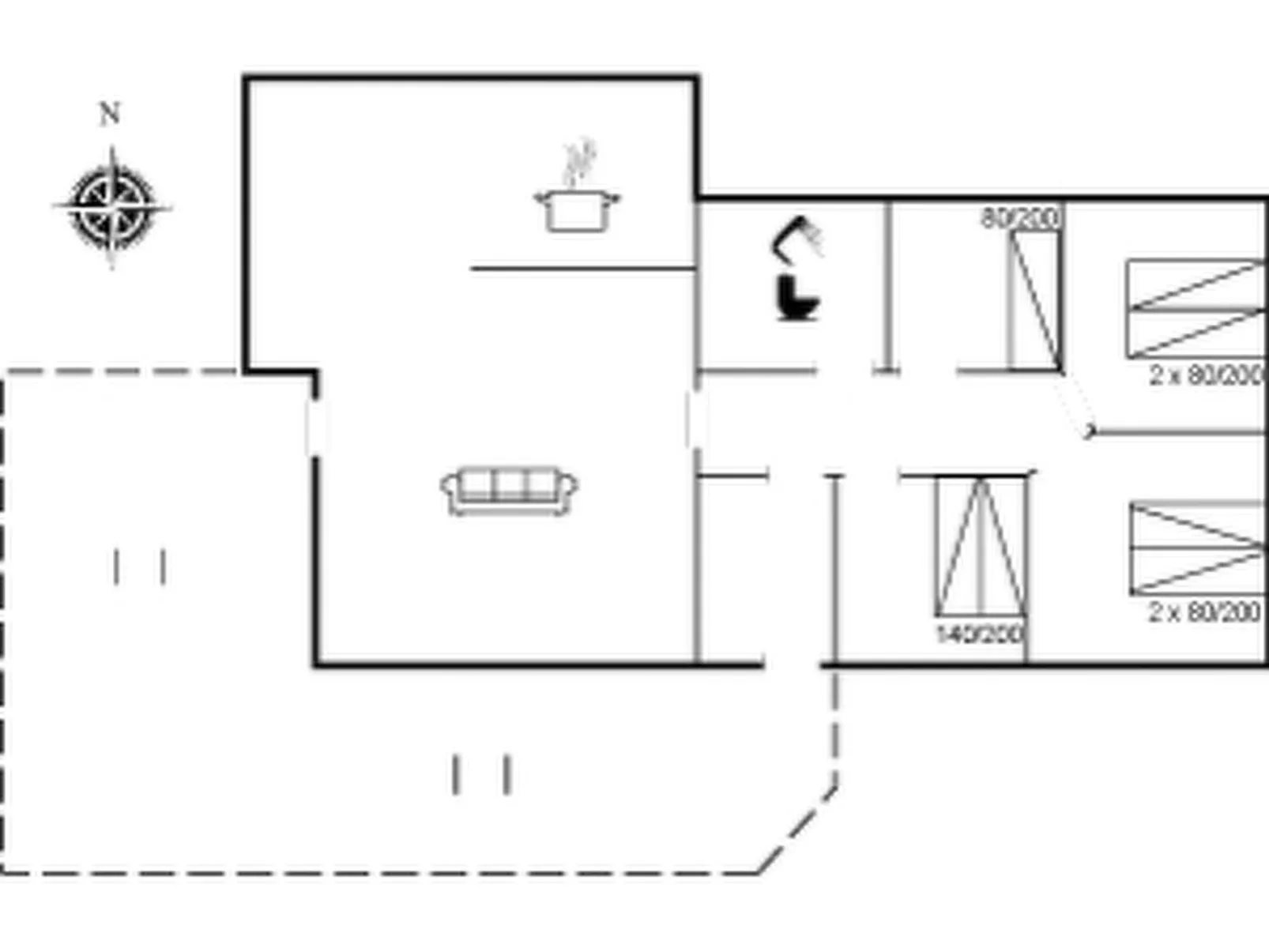 "Gilbert" - 96m from the sea-Inside