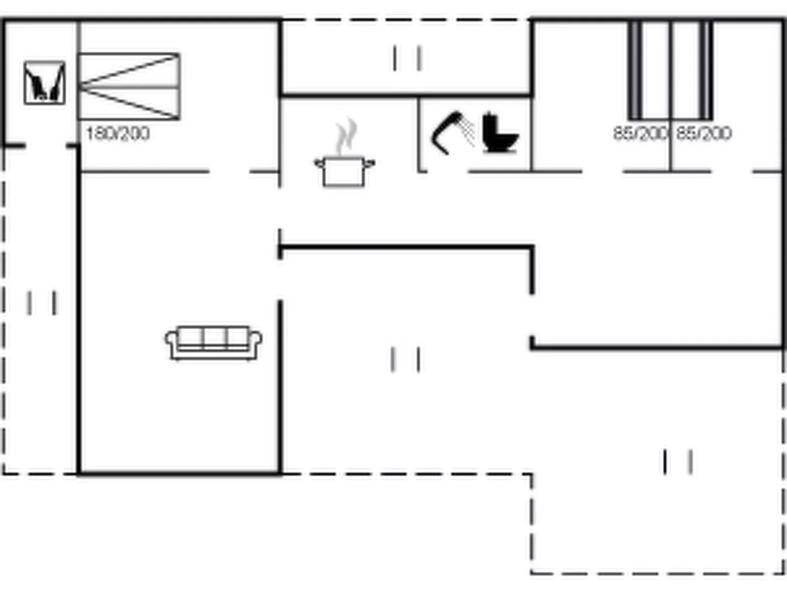 "Nore" - 350m from the sea-Inside