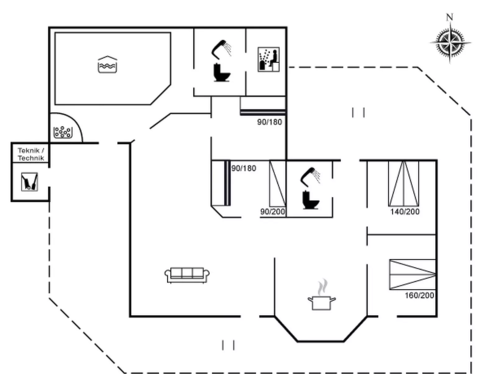 "Mechthild" - 2.7km from the sea-Inside