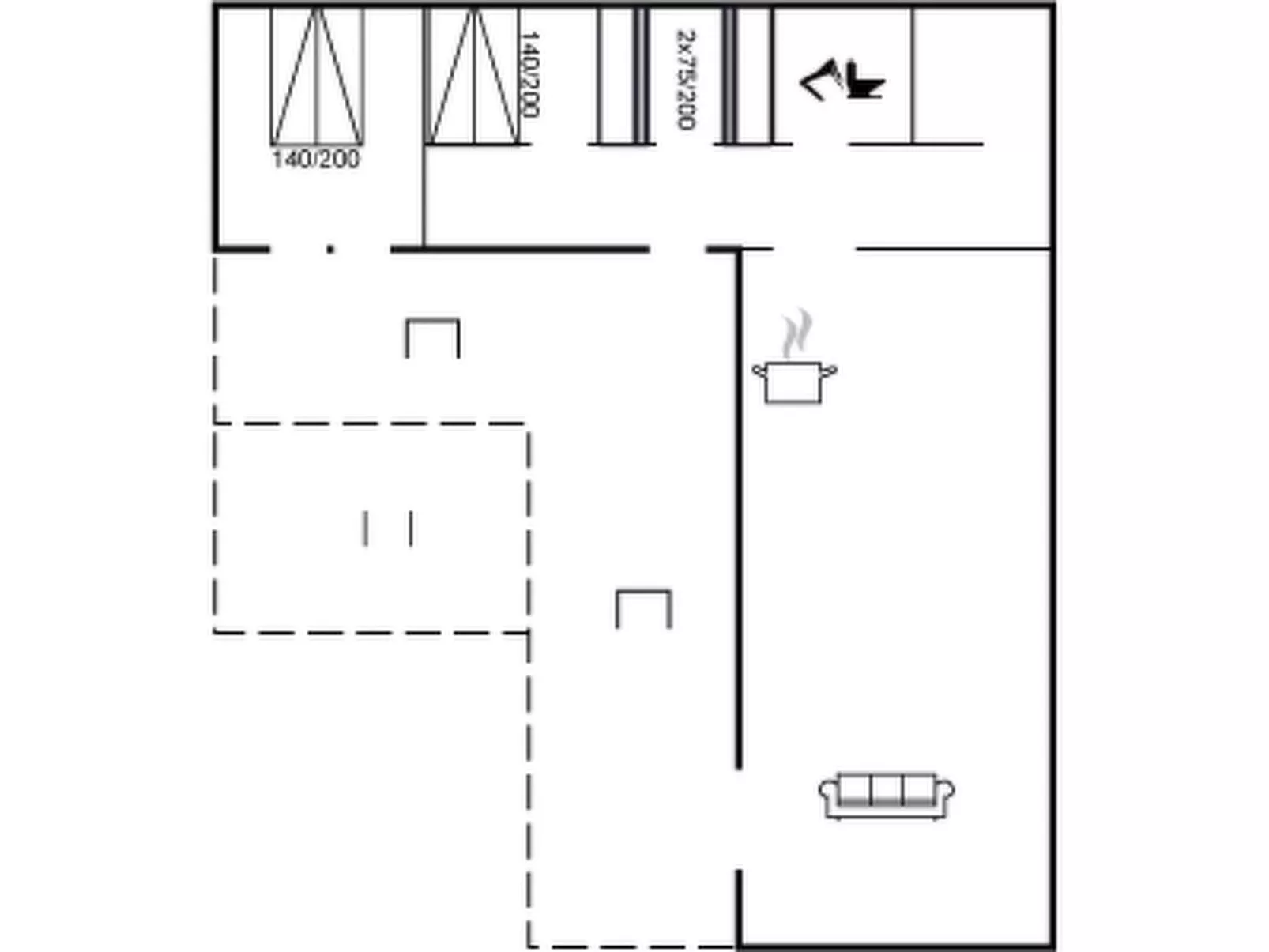 "Asla" - 400m from the sea-Inside