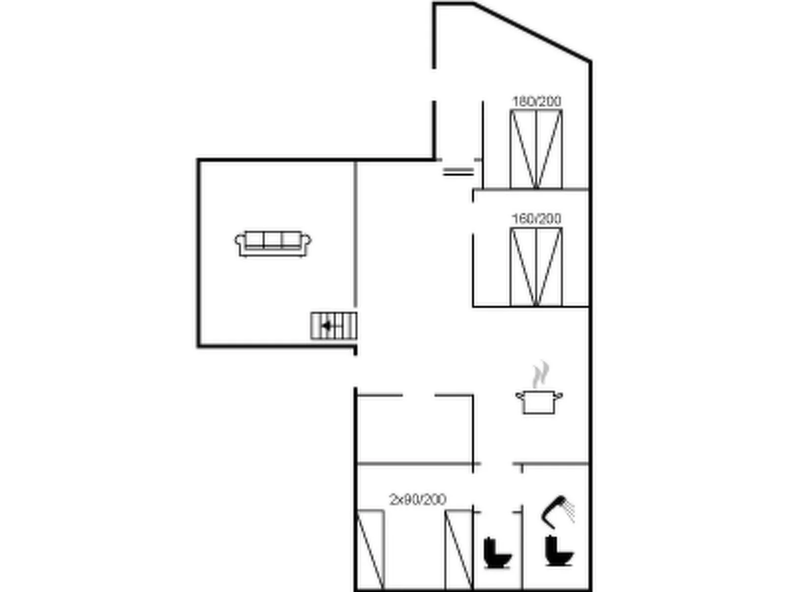 "Kulle" - 200m from the sea-Inside