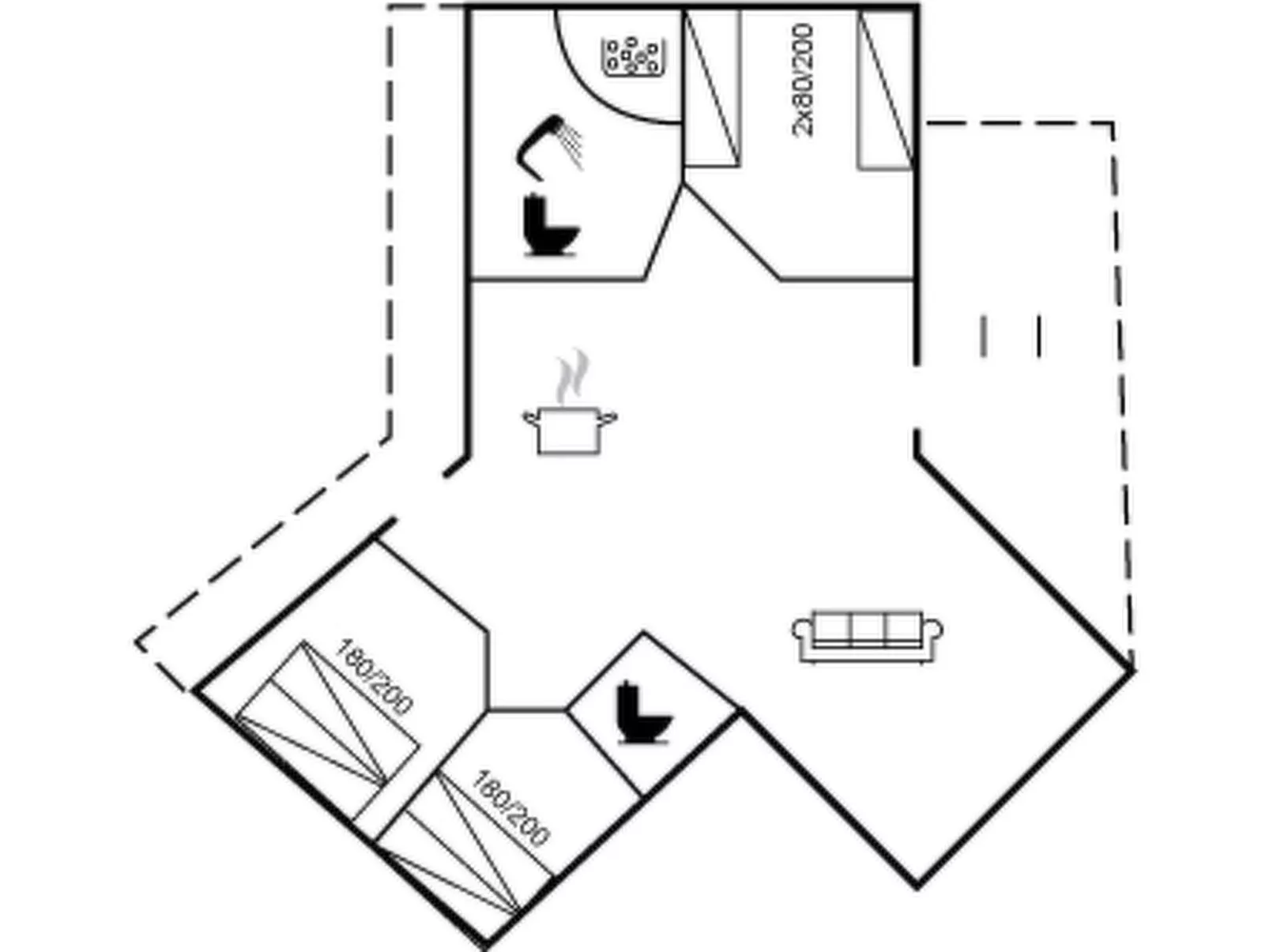 "Dennik" - 100m from the sea-Inside