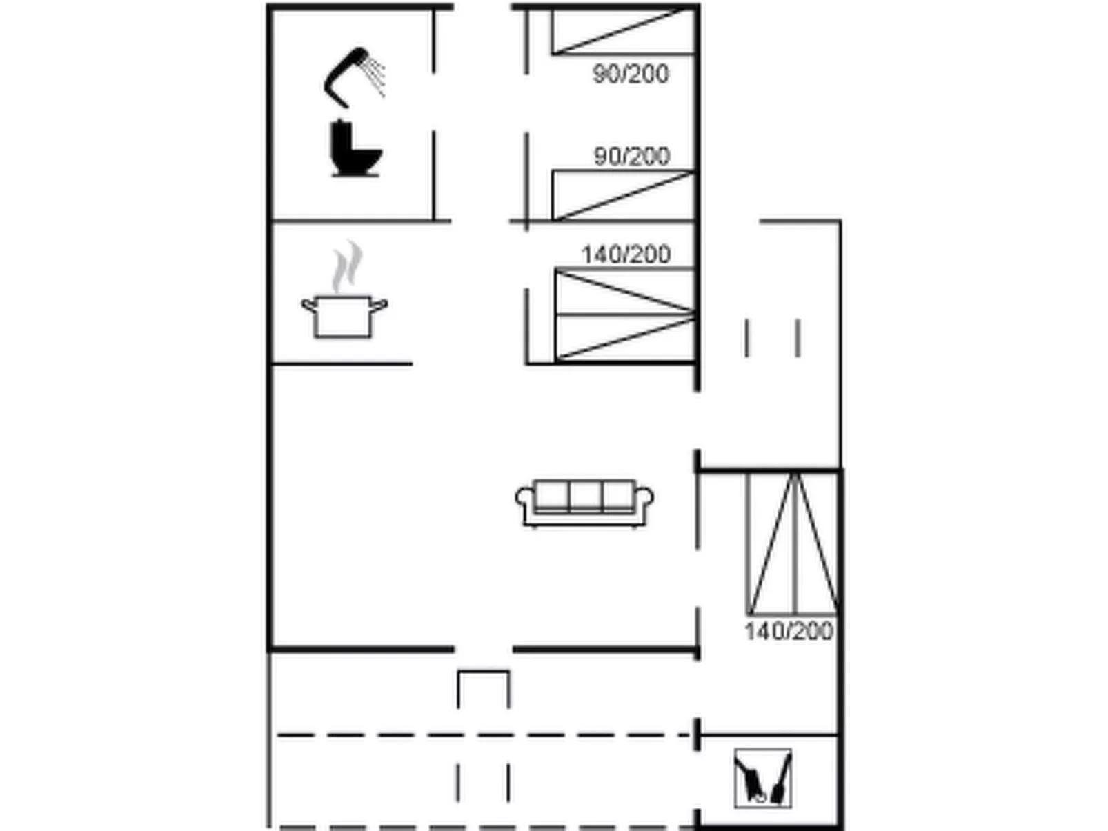 "Arlin" - 500m from the sea-Inside