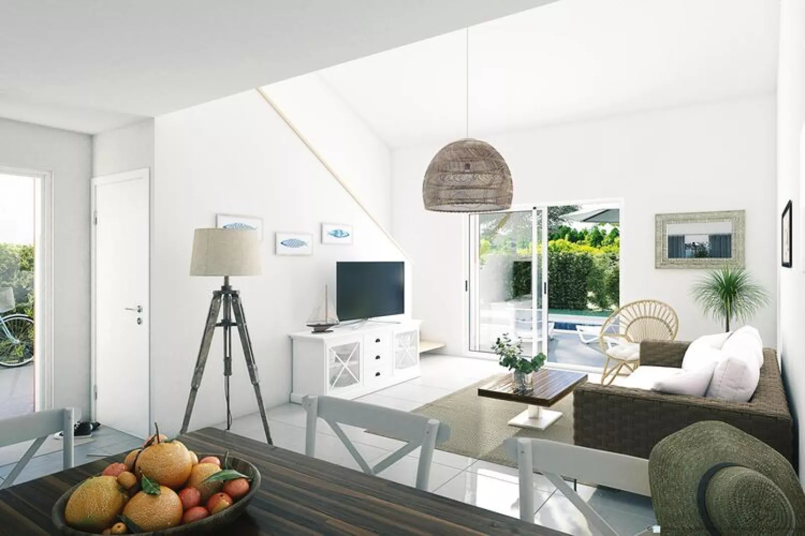 Residence Les Villas d'Olonne Les Sables d'Olonne   Maison 6 Standard 3 chambes - duplex - piscine individuelle-Living room