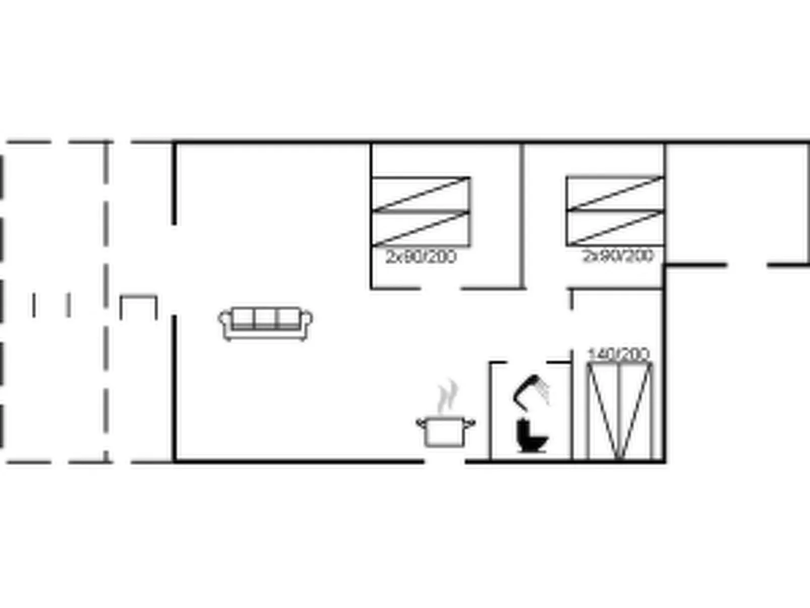 "Peadda" - 150m from the sea-Inside