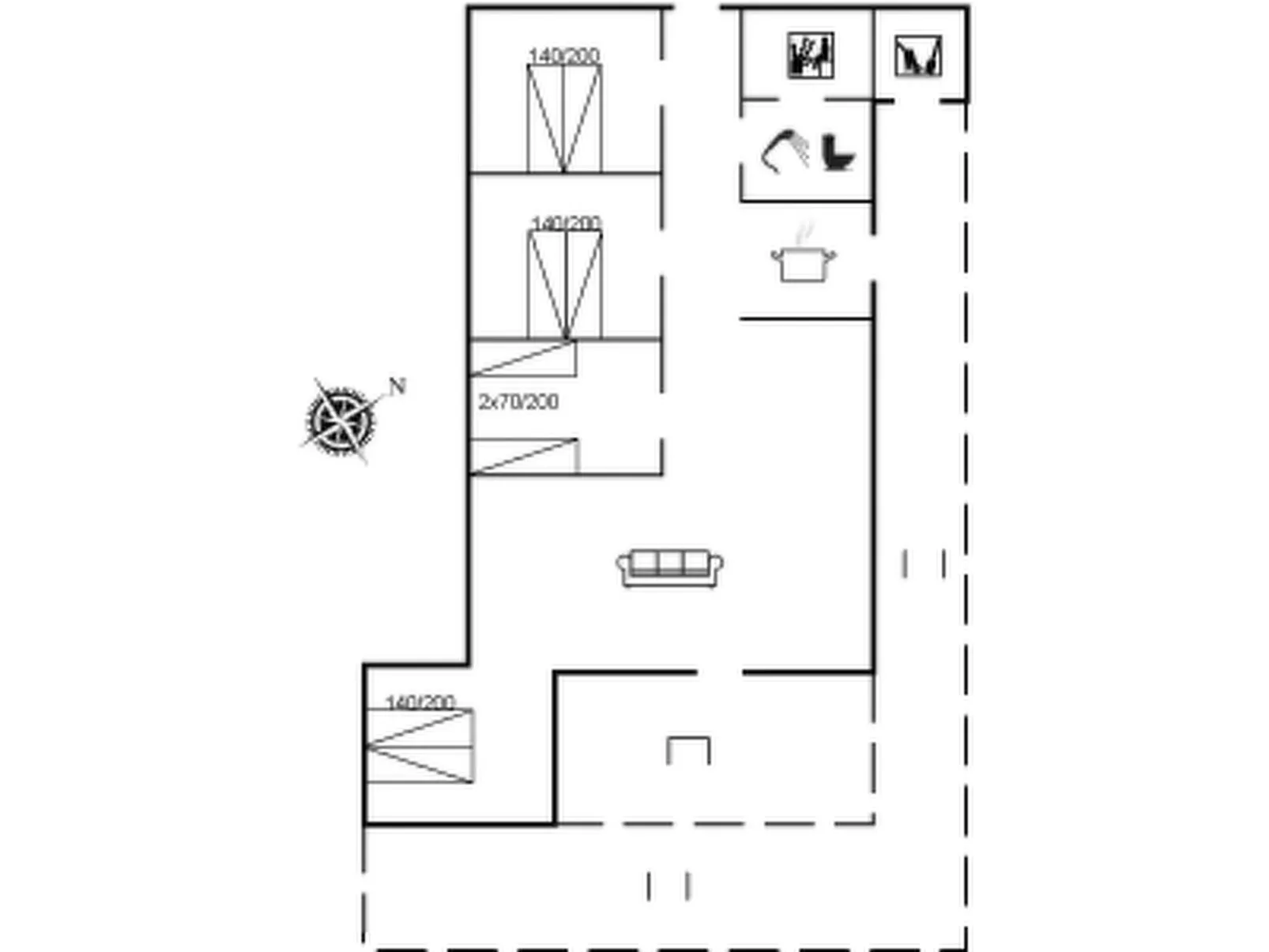 "Odmar" - 300m from the sea-Inside