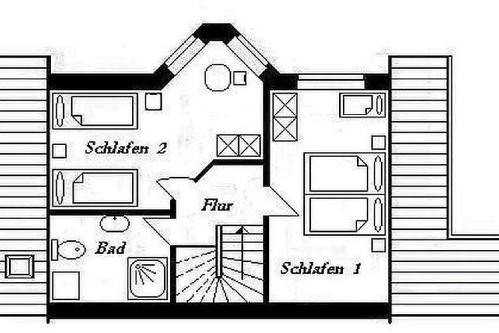 Doppelhaushälfte Friesenglück Neßmersiel-Floor plan