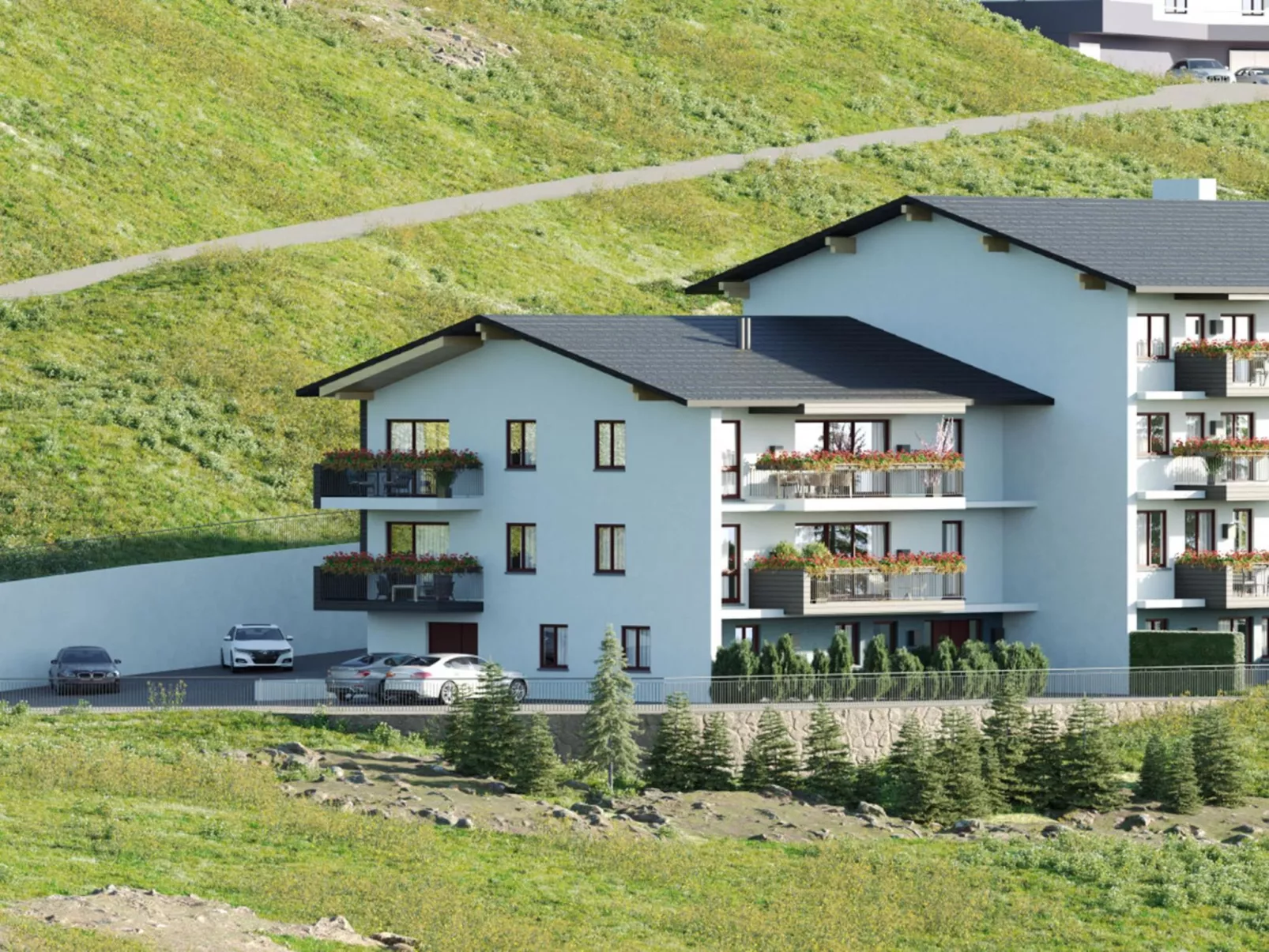 Penthouse max. 6 P & Infinity Pool-Outside