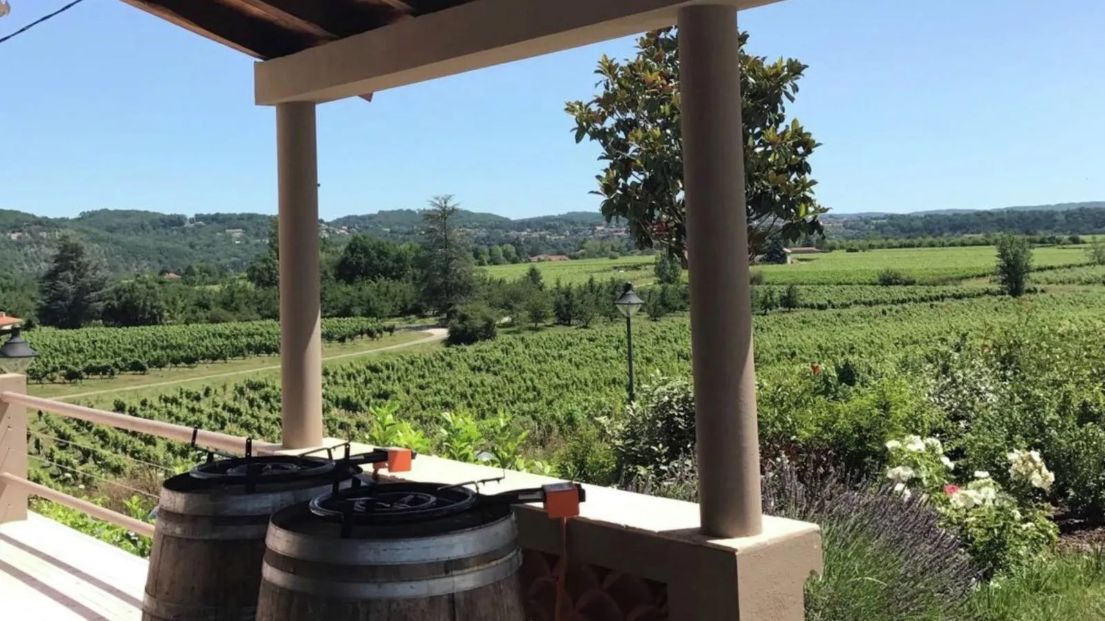 Les Poujols 6 Pers-Aussicht Sommer