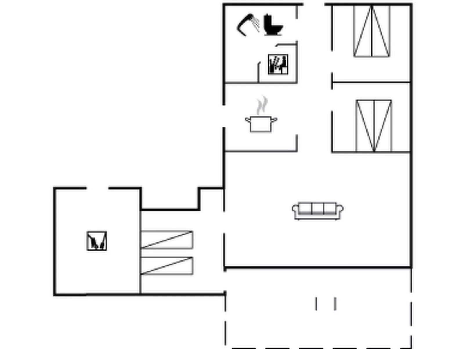 "Freding" - 250m to the inlet-Inside