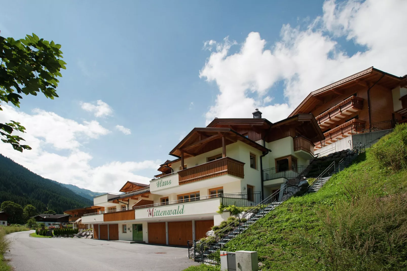 Chalet Apartment Mittenwald Top 1-Exterior summer