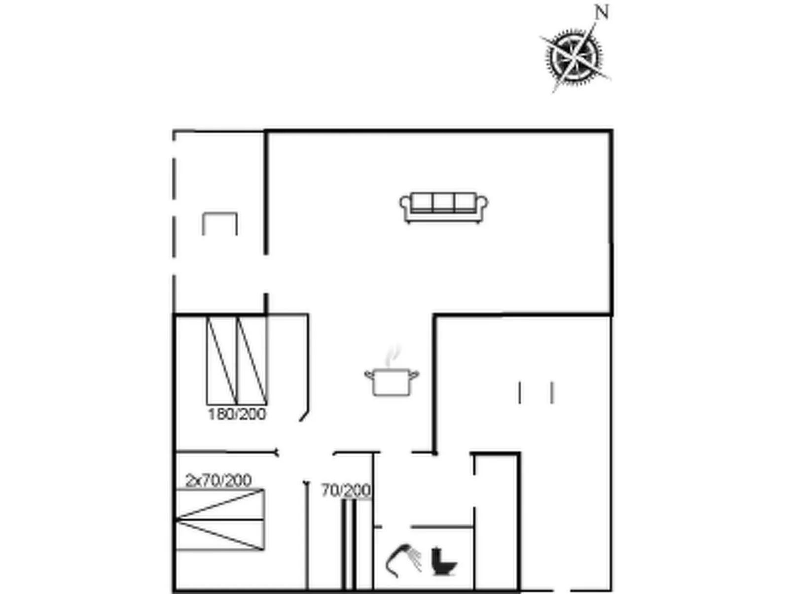 "Aghe" - 250m from the sea-Inside