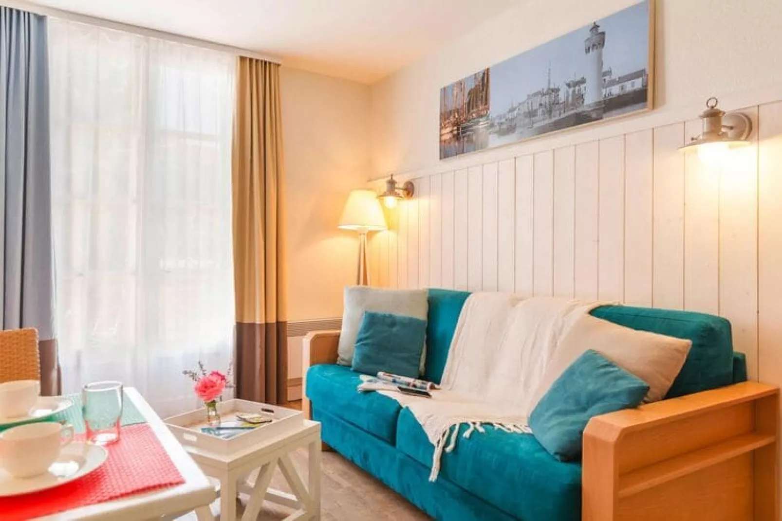 Residence Le Palais des Gouverneurs St Martin-de-Ré - 14 Standard Studio 4 p - 1 mezzanine-Living room