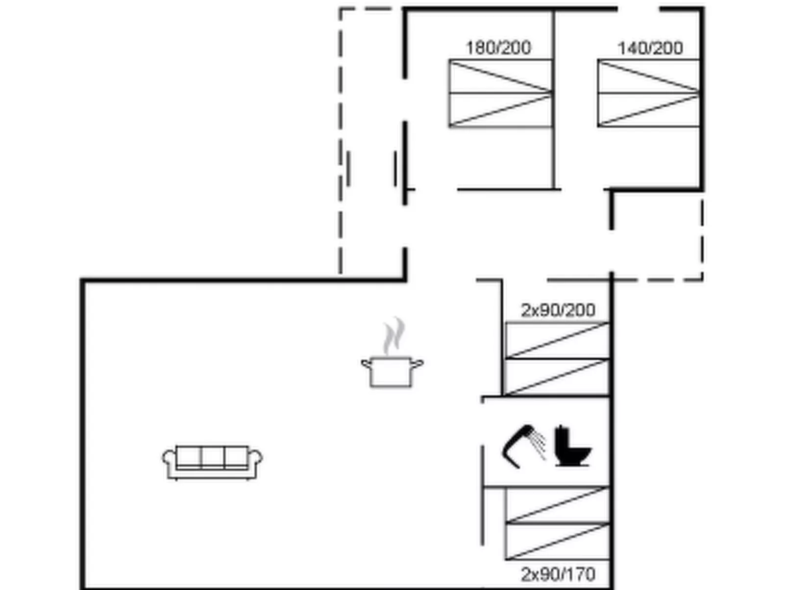 "Ewy" - 150m to the inlet-Inside
