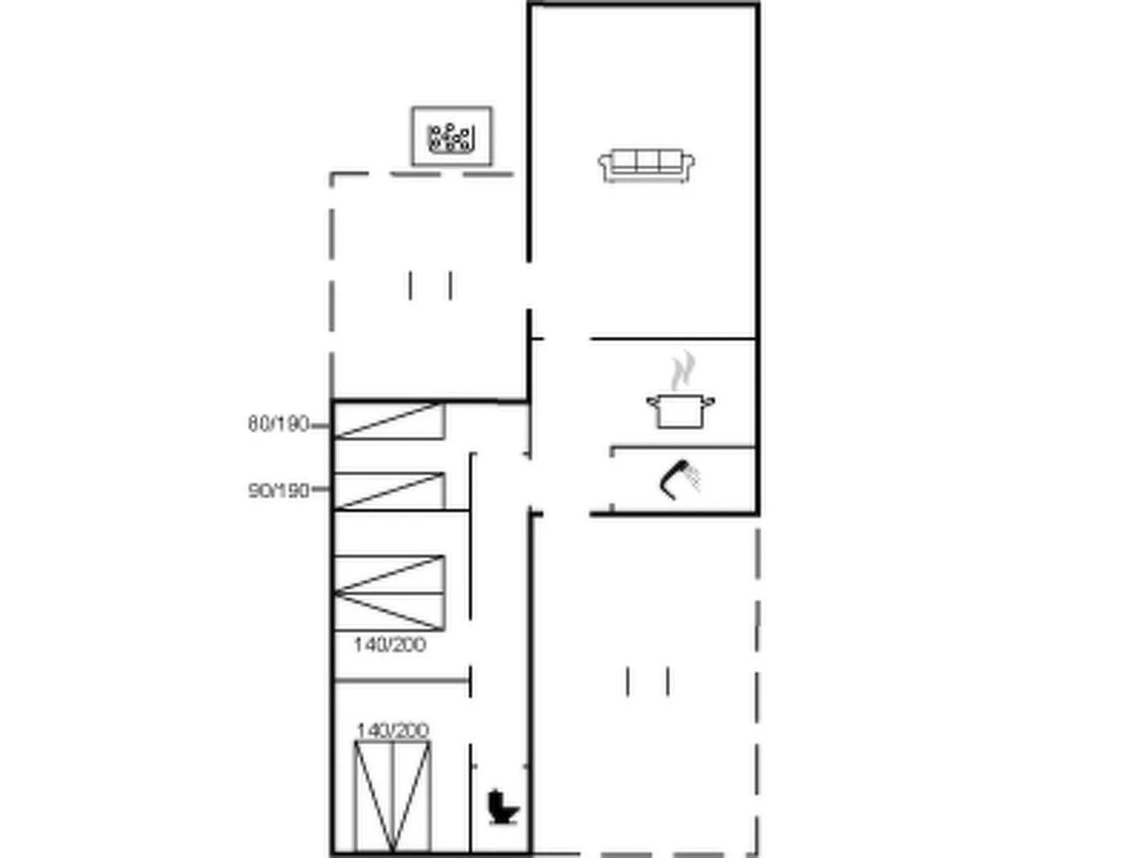 "Hannelore" - 700m from the sea-Inside