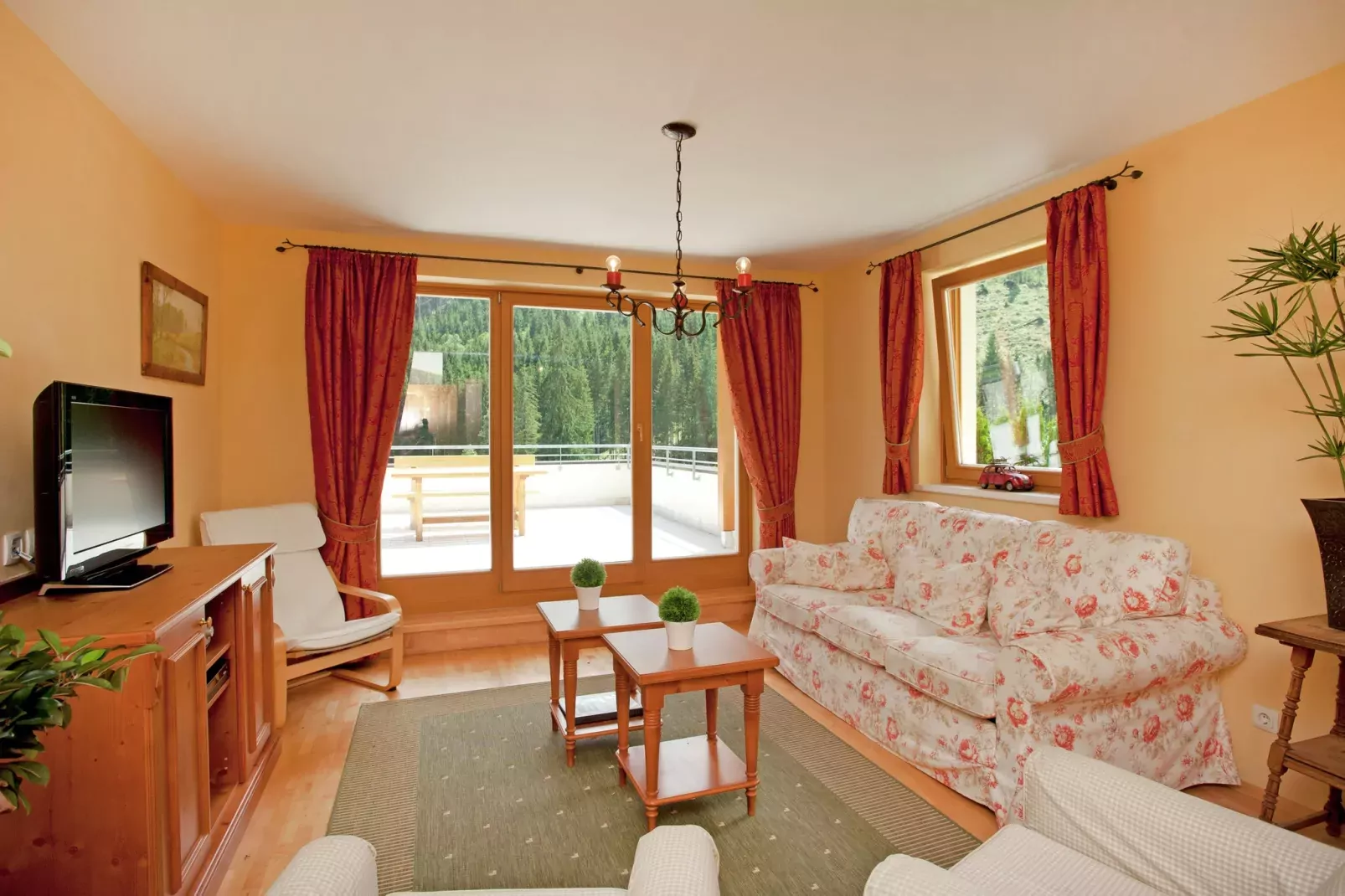 Chalet Apartment Sonnspitz - Mittenwald-Wohnzimmer