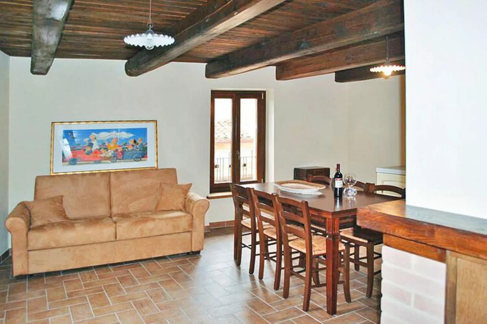 Agri-tourism La Filomena Montefortino - La Sera - Wohnzimmer