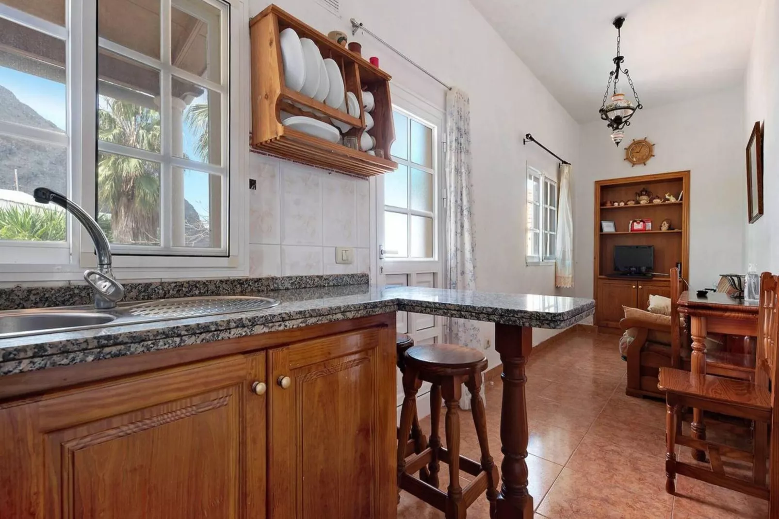 Casa El Cardon B1' with Sea & Mountain View-Living room