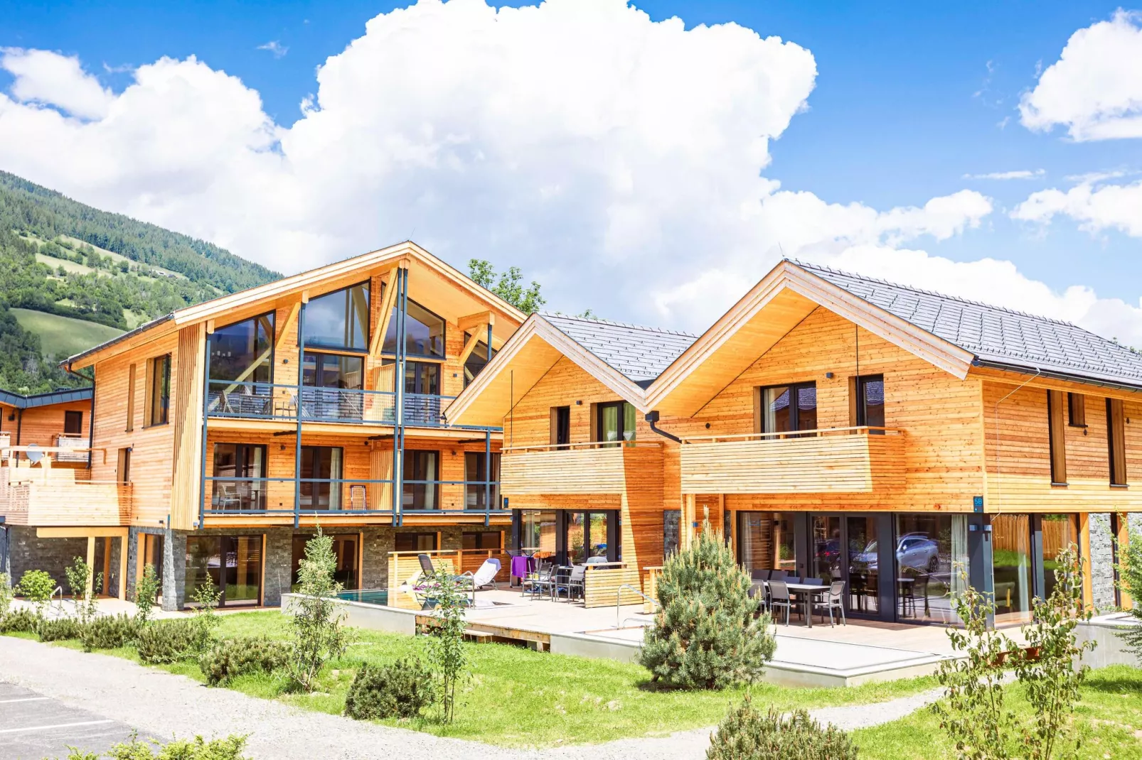 Kreischberg Pool Villen 2b-Exterior summer