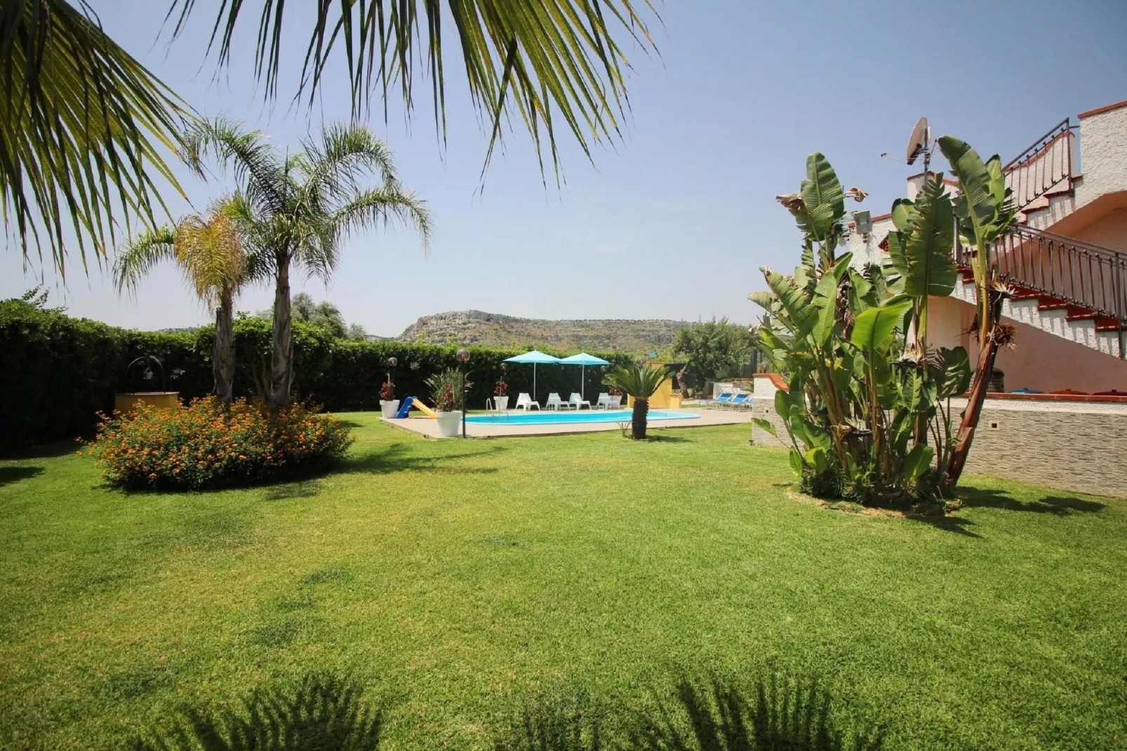 Villa Floridia Siracusa-Gärten Sommer