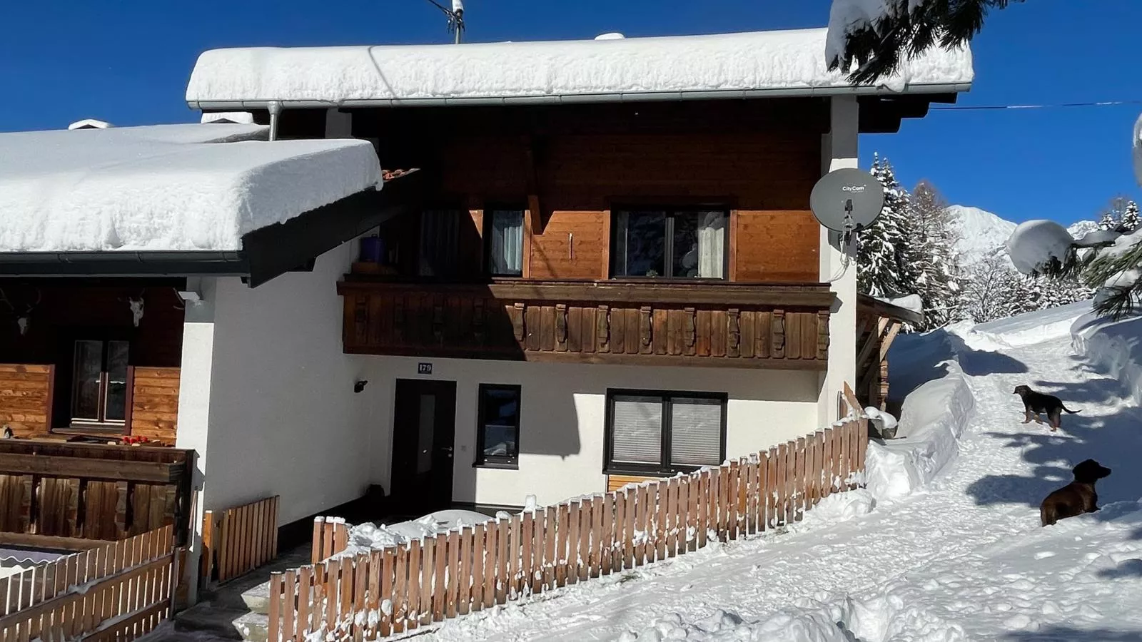 Ferienhaus Wolf-Exterior winter