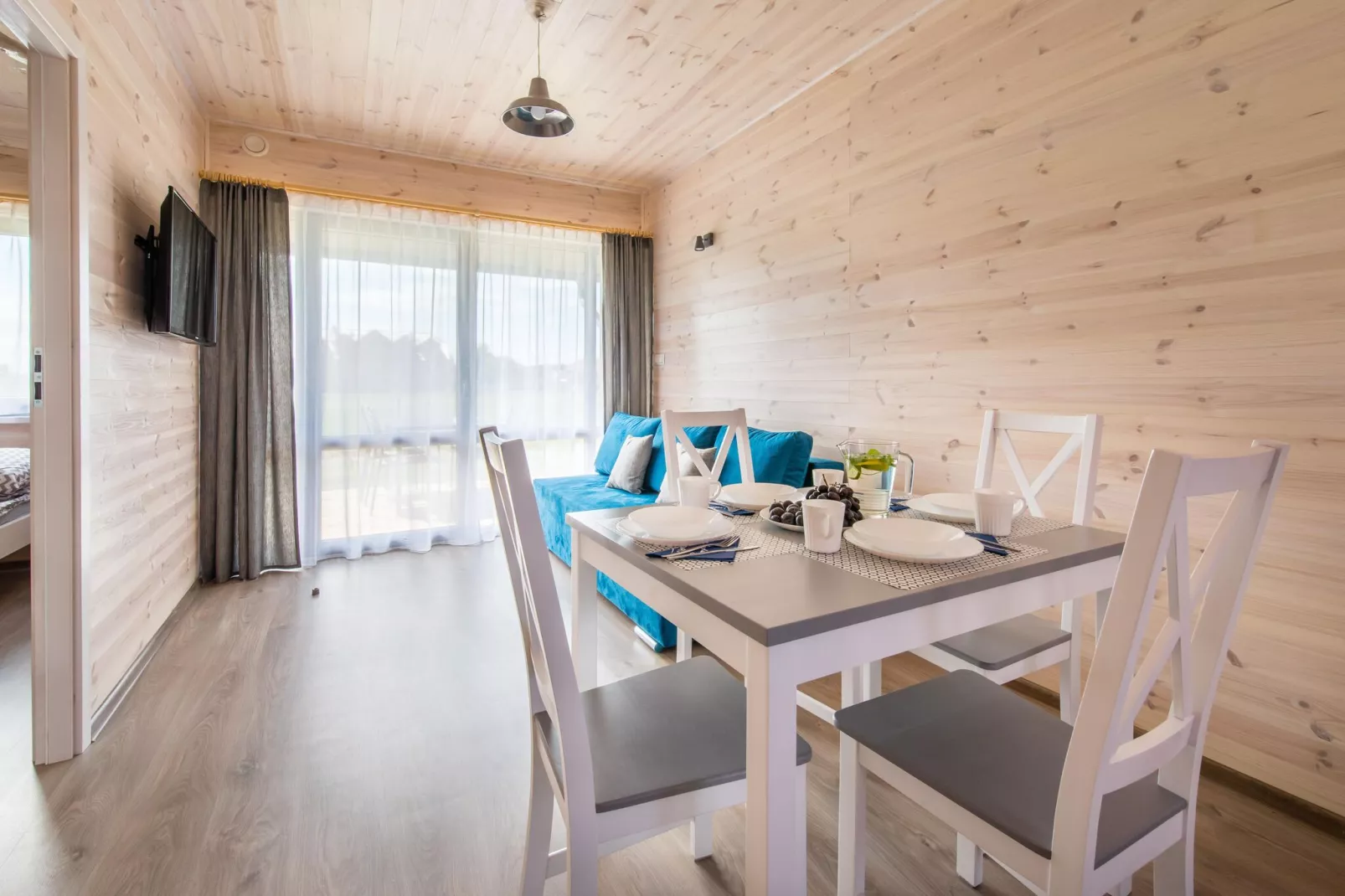 Holiday bungalows in Krynica Morska-Living room