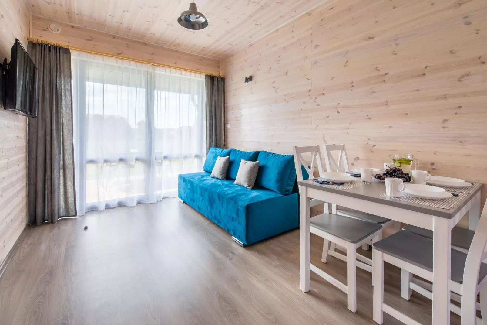 Holiday bungalows in Krynica Morska-Living room