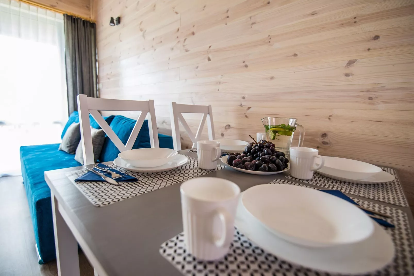 Holiday bungalows in Krynica Morska-Living room